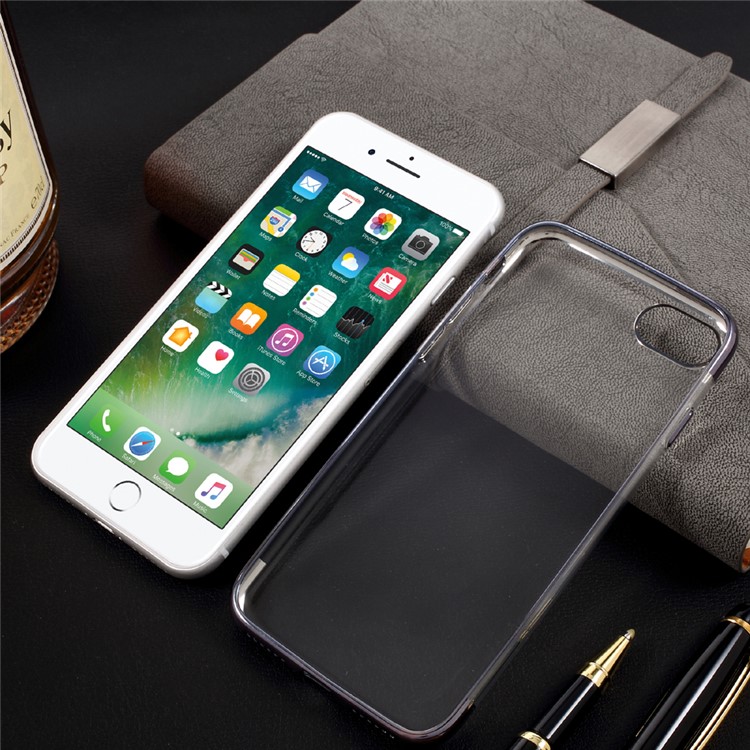 BUABEULRRY Plating TPU Soft Phone Case for iPhone 7 4.7 Inch - Tarnish-6