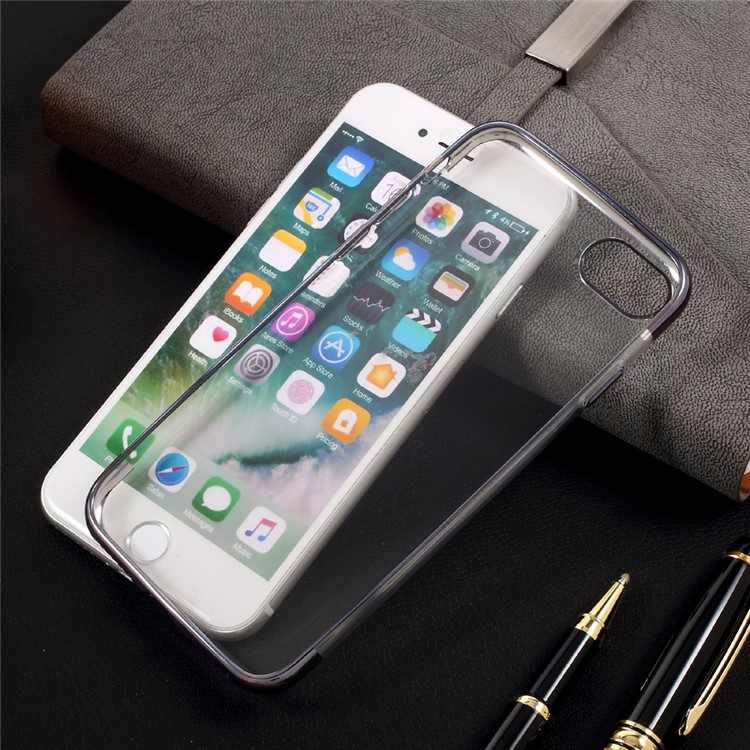 BUABEULRRY Plating TPU Soft Phone Case for iPhone 7 4.7 Inch - Tarnish-7