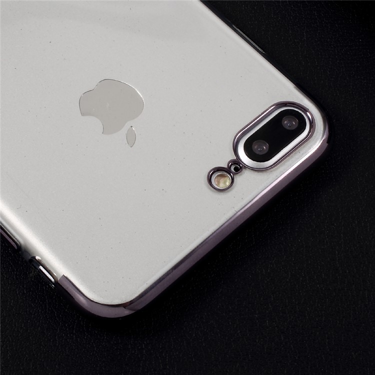 BUABEULRRY Plating TPU Cell Phone Case for iPhone 7 Plus 5.5 Inch - Tarnish-4
