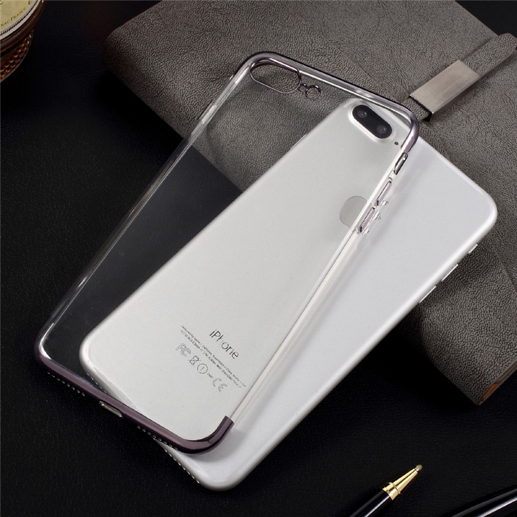 BUABEULRRY Plating TPU Cell Phone Case for iPhone 7 Plus 5.5 Inch - Tarnish-8