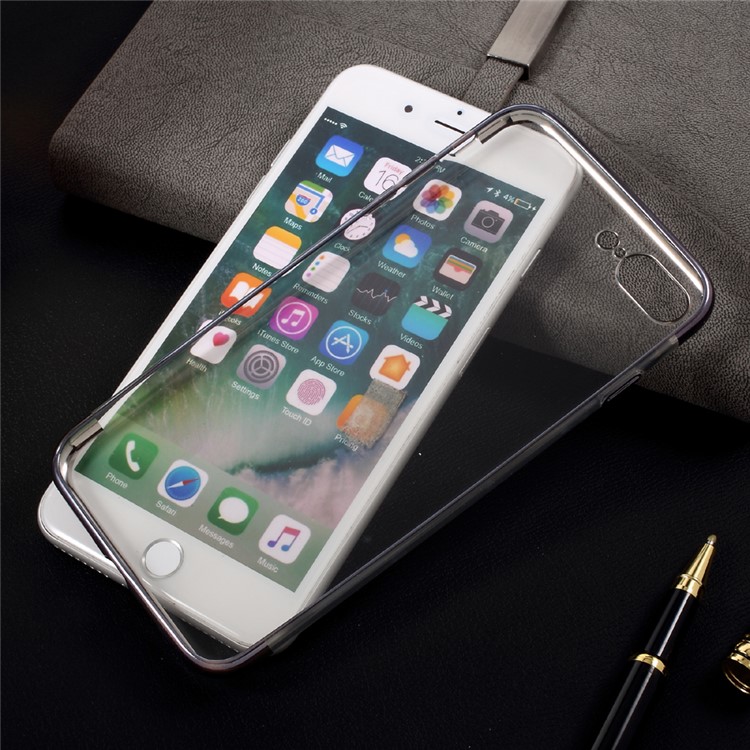 BUABEULRRY Plating TPU Cell Phone Case for iPhone 7 Plus 5.5 Inch - Tarnish-9
