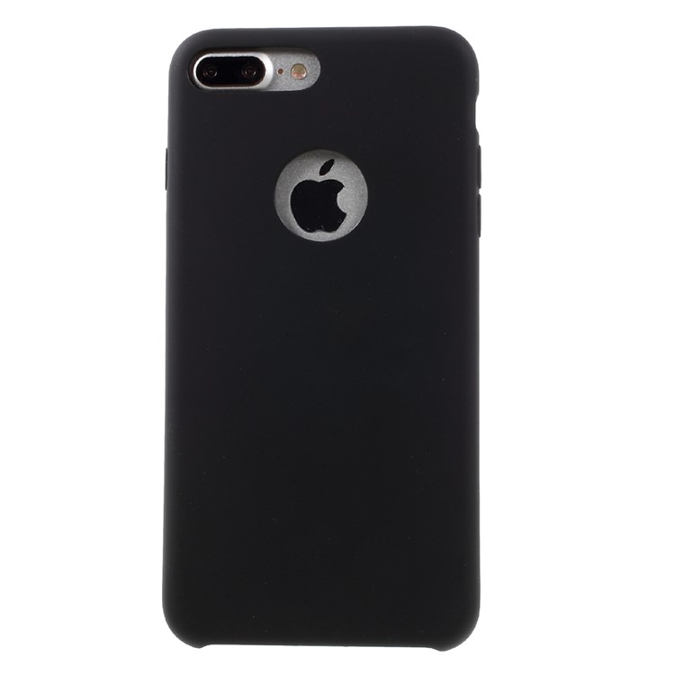 BUABUELRRY Classic Rubberized Silicone PC Hybrid Phone Case for iPhone 7 Plus 5.5 - Jet Black-2