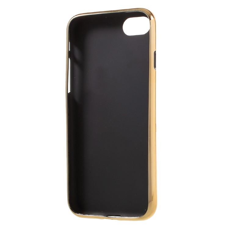 PU Leather Coated Electroplating TPU Phone Case for iPhone 7 4.7 inch - Leopard Pattern 3-6