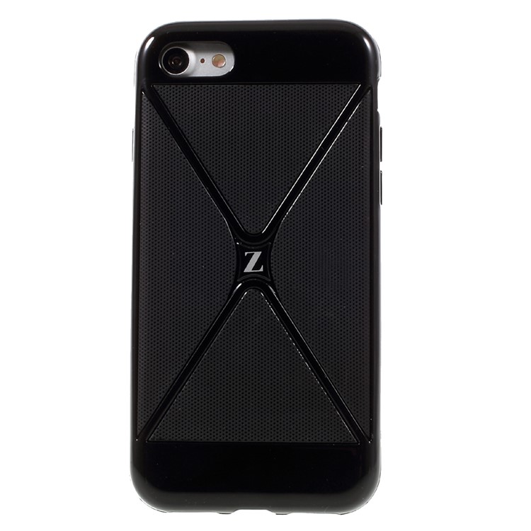 Z Style 2-in-1 Hybrid Phone Case for iPhone 7 4.7 Inch (PC + TPU) - Black-2