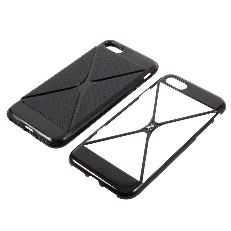 Z Style 2-in-1 Hybrid Phone Case for iPhone 7 4.7 Inch (PC + TPU) - Black-6