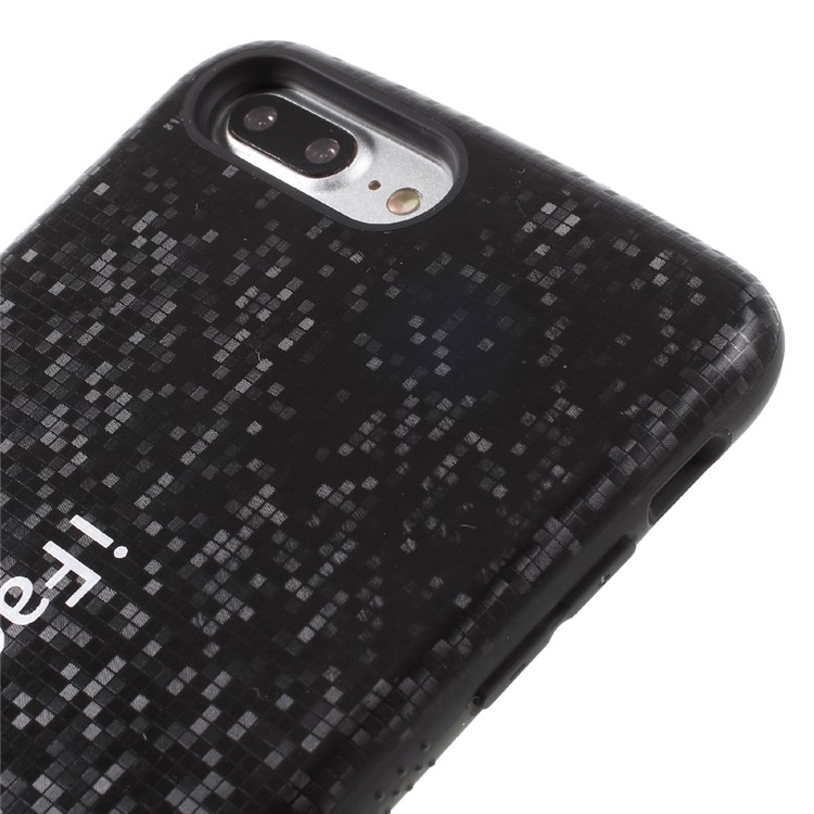 IFACE MALL Mosaic PC + TPU Hybrid Phone Case for iPhone 7 Plus 5.5 inch - Black-3
