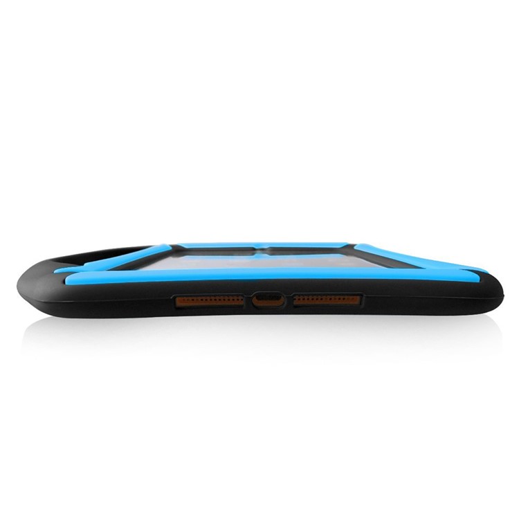 Portable Handle Kids Friendly Childproof Silicone Case for iPad Mini 3 2 1 - Blue / Black-2