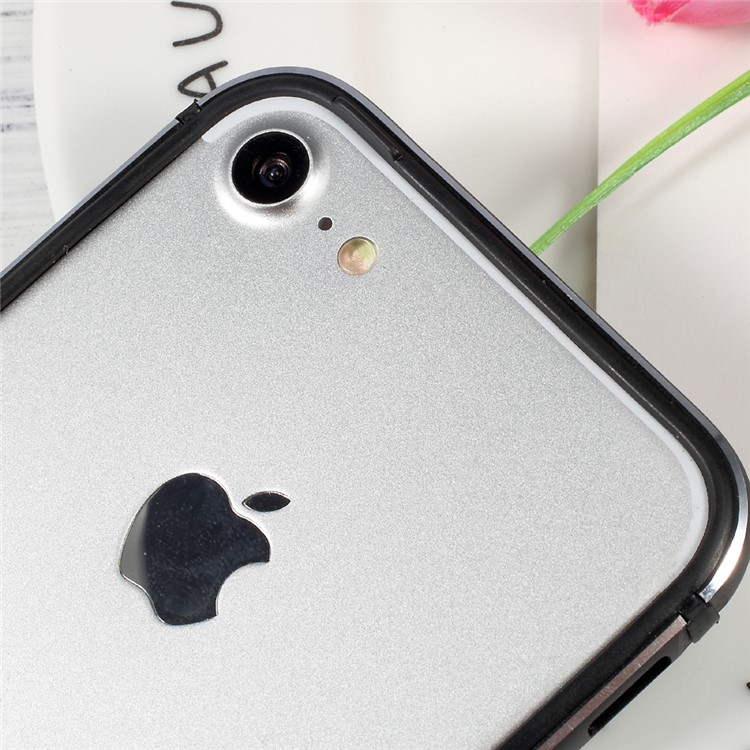 SULADA Hybrid Case TPU + Metal Bumper Frame for iPhone 7 4.7 - Jet Black-5