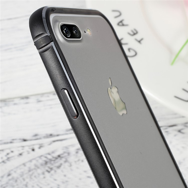SULADA TPU + Metal Mobile Bumper for iPhone 7 Plus 2016 - Black-7