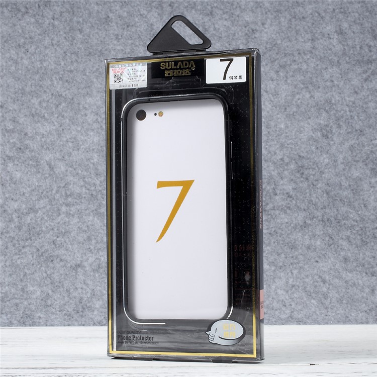 SULADA TPU + Metal Mobile Bumper for iPhone 7 Plus 2016 - Black-9