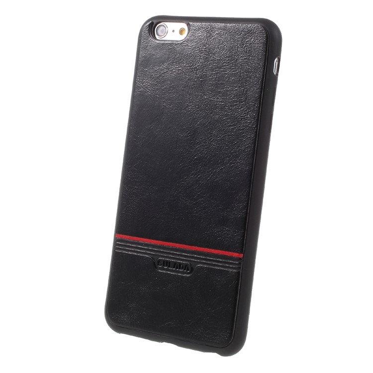 SULADA Leather Coated Soft TPU Mobile Cover for iPhone 6s Plus / 6 Plus - Black-2