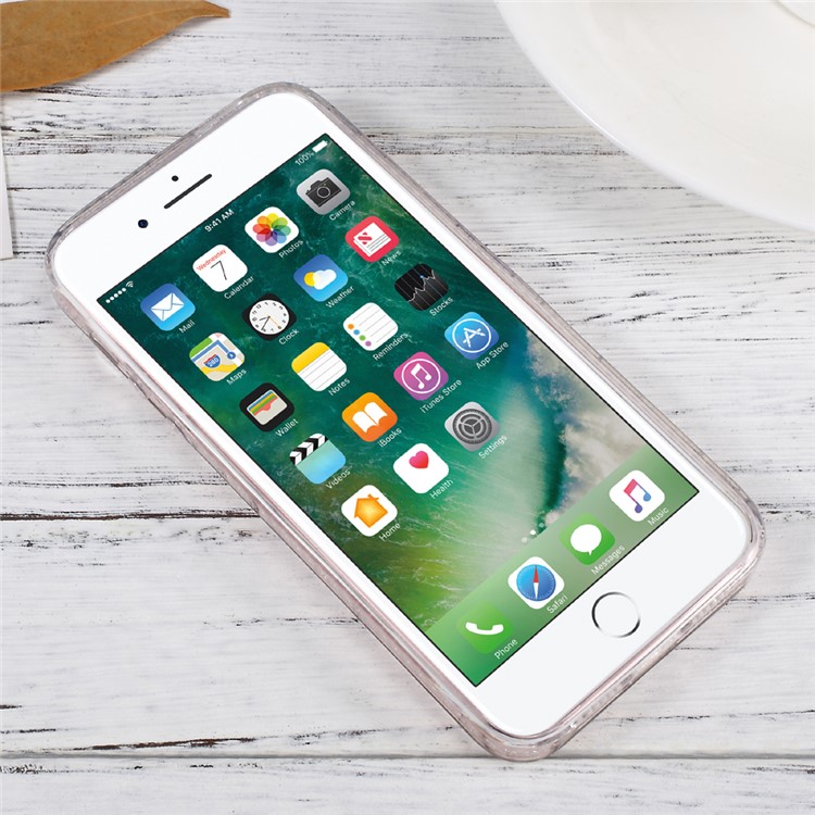SULADA Shining Soft TPU Cell Phone Cover for iPhone SE/5s/5 - Transparent-6