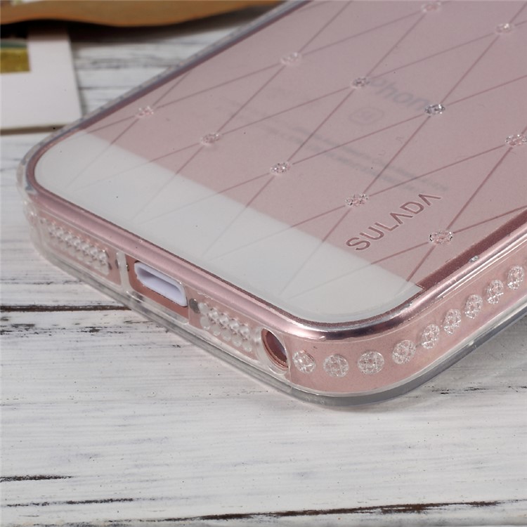 SULADA Shining Soft TPU Cell Phone Cover for iPhone SE/5s/5 - Transparent-8
