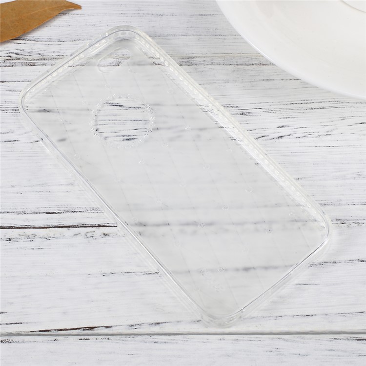 SULADA Shining Soft TPU Cell Phone Cover for iPhone SE/5s/5 - Transparent-9