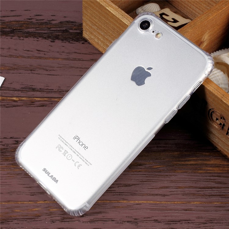 SULADA for iPhone 7 4.7 0.6mm Air Cushion Drop-proof TPU Mobile Phone Cover - Transparent-1