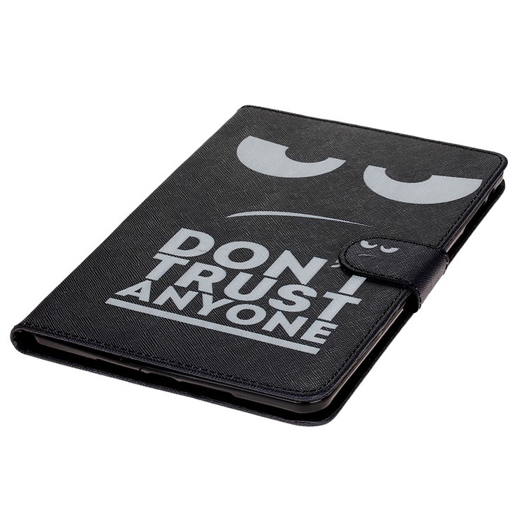 Pattern Printing Leather Wallet Phone Case for iPad Mini 3/2/1 - Do Not Trust Anyone-5