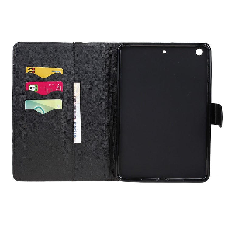 Pattern Printing Leather Wallet Phone Case for iPad Mini 3/2/1 - Do Not Trust Anyone-6