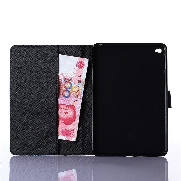 For iPad Mini 4 Pattern Printing Leather Wallet Case - Do Not Trust Anyone-3