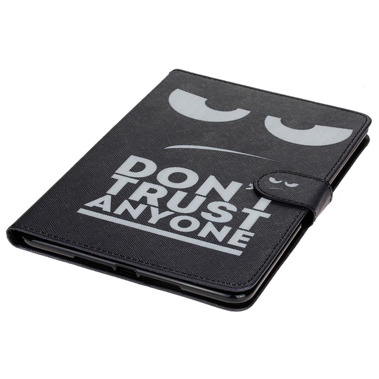 For iPad Mini 4 Pattern Printing Leather Wallet Case - Do Not Trust Anyone-4