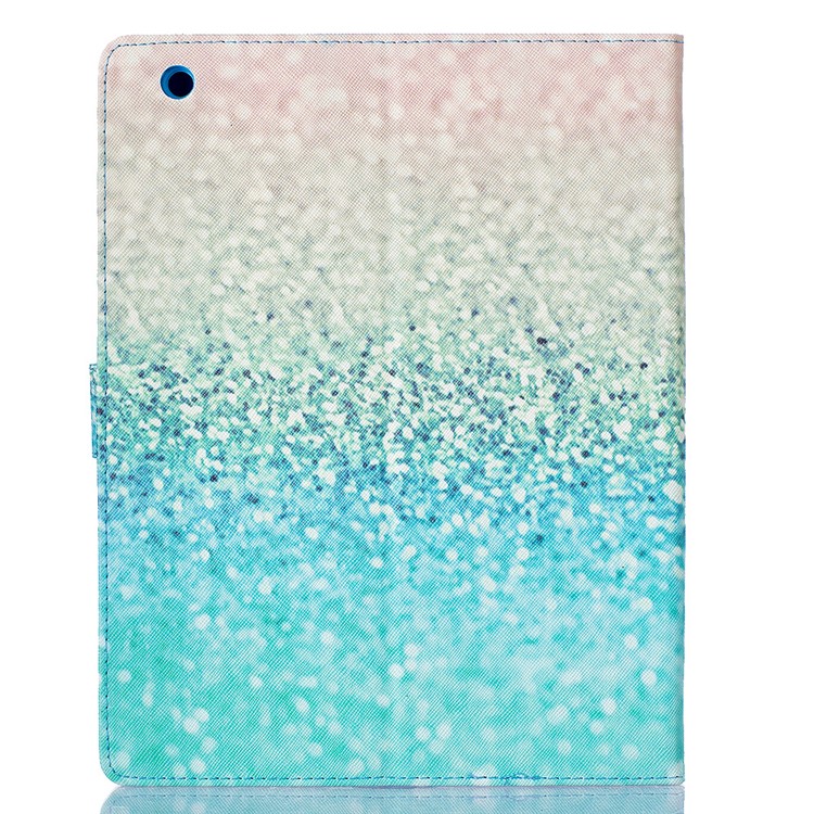 Pattern Printing Wallet Leather Case for iPad 4 / 3 / 2 - Shiny Sequins-2