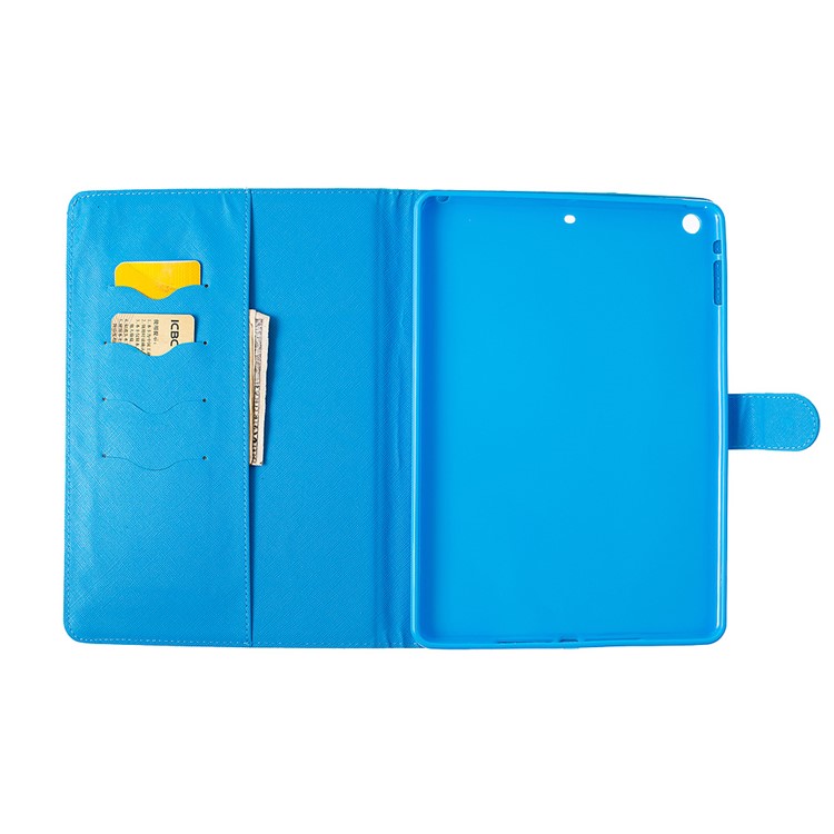 Pattern Printing Wallet Leather Stand Case for iPad Air - Shiny Sequins-4