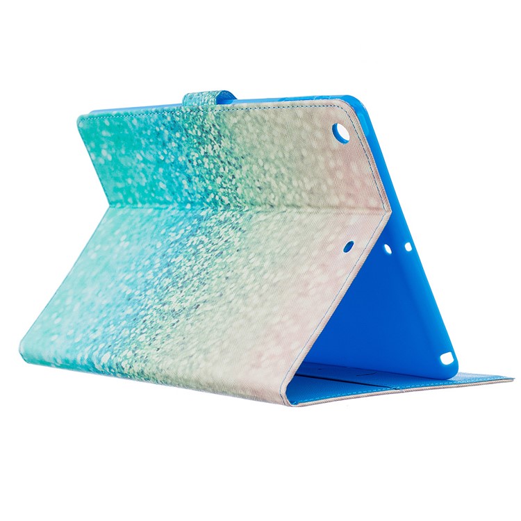 Pattern Printing Wallet Leather Stand Case for iPad Air - Shiny Sequins-5