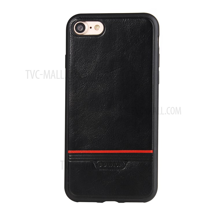 SULADA Leather Coated TPU Mobile Phone Casing for iPhone 7 4.7 - Black-1