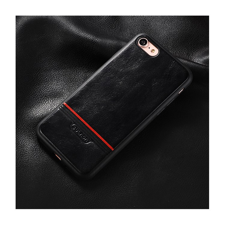 SULADA Leather Coated TPU Mobile Phone Casing for iPhone 7 4.7 - Black-2