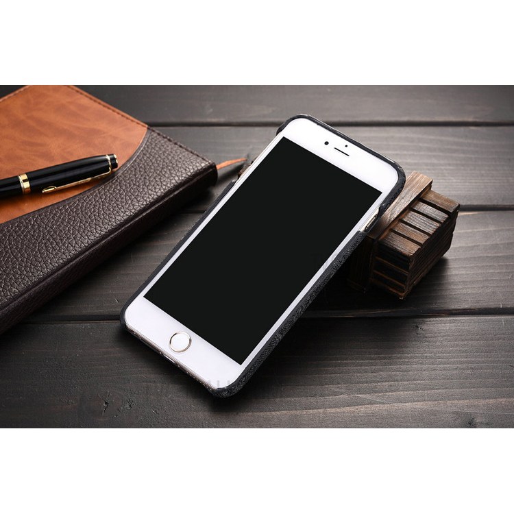 For iPhone 6s Plus / 6 Plus Embroidery Rose Flower Leather Coated PC Case - Black-3