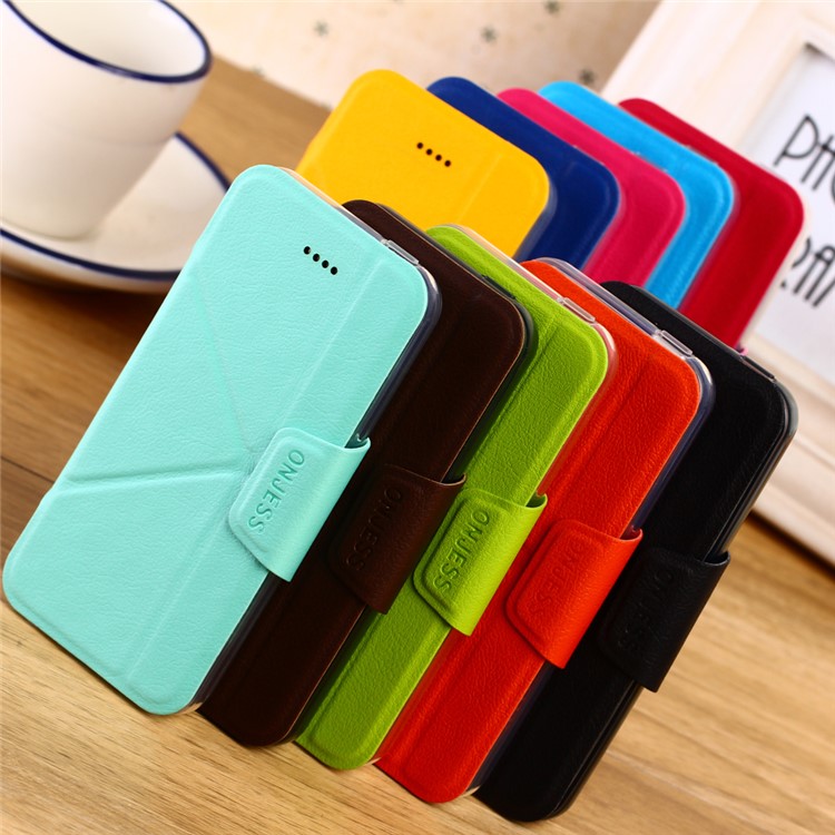 ONJESS Origami Stand Leather Flip Cover for iPhone 6s Plus / 6 Plus - Black-3