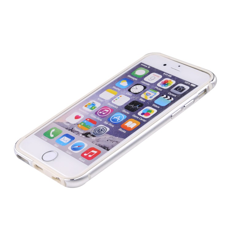 SULADA TPU + Metal Mobile Bumper for iPhone 6s/6 4.7 - Silver-2