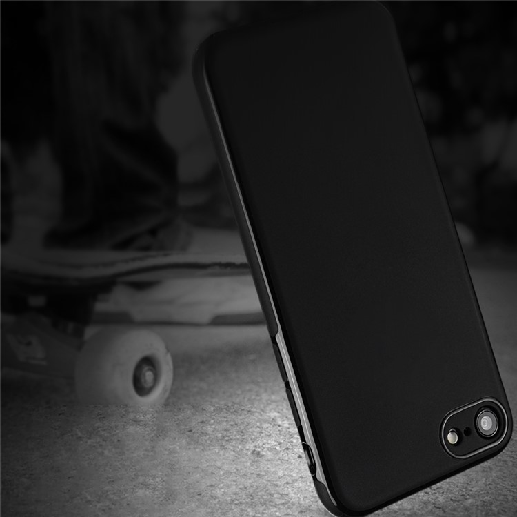 SULADA Phone Accessory TPU Mobile Case for iPhone 7 4.7 inch Built-in Magnetic Holder Metal Sheet - Black-5