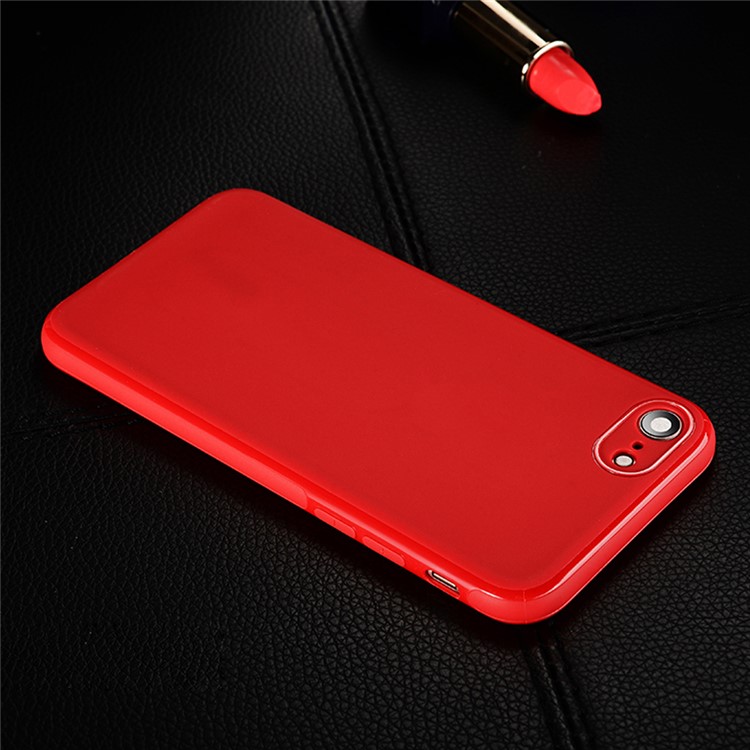 SULADA Flexível TPU Capa Do Telefone Móvel Para Iphone 8 / Iphone 7 4,7 Polegadas Built-in Placa Magnética De Suporte Magnético - Vermelho-2