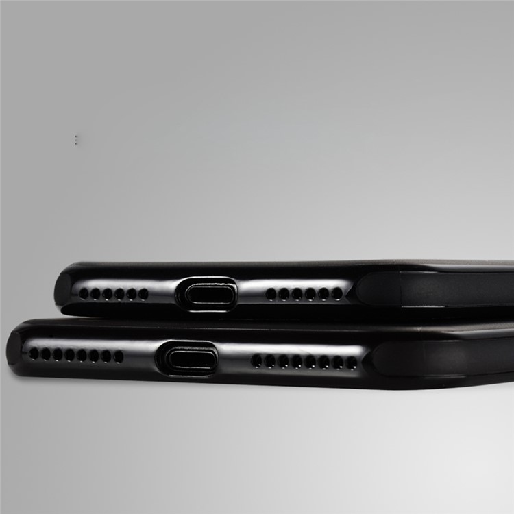 SULADA Phone Accessory TPU Mobile Case for iPhone 7 Plus Built-in Magnetic Holder Metal Sheet - Black-5
