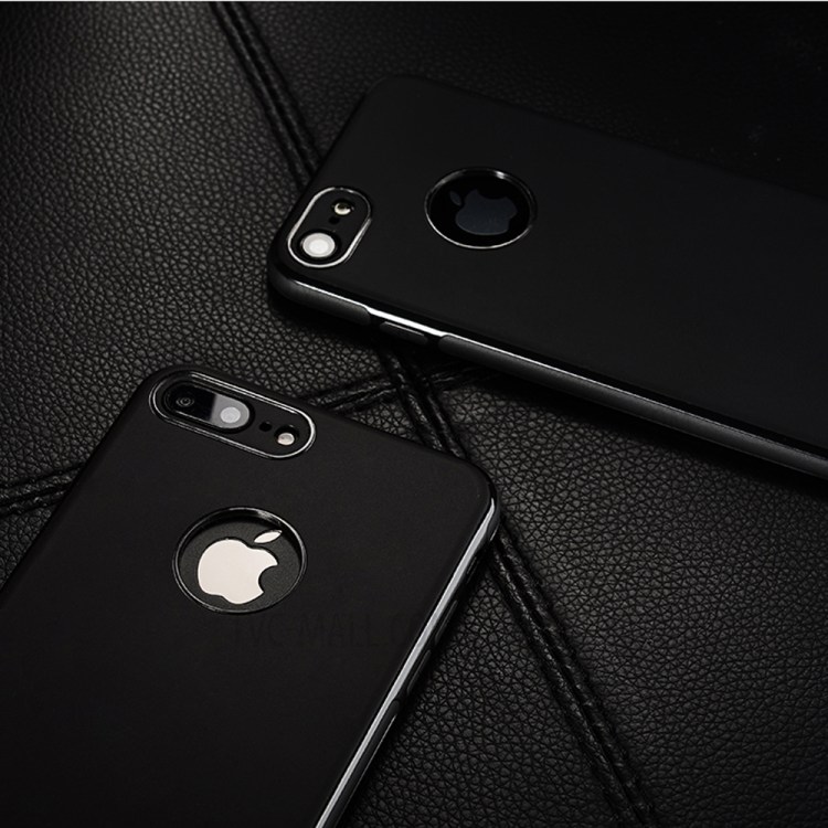 SULADA Phone Accessory TPU Mobile Case for iPhone 7 Plus Built-in Magnetic Holder Metal Sheet - Black-6