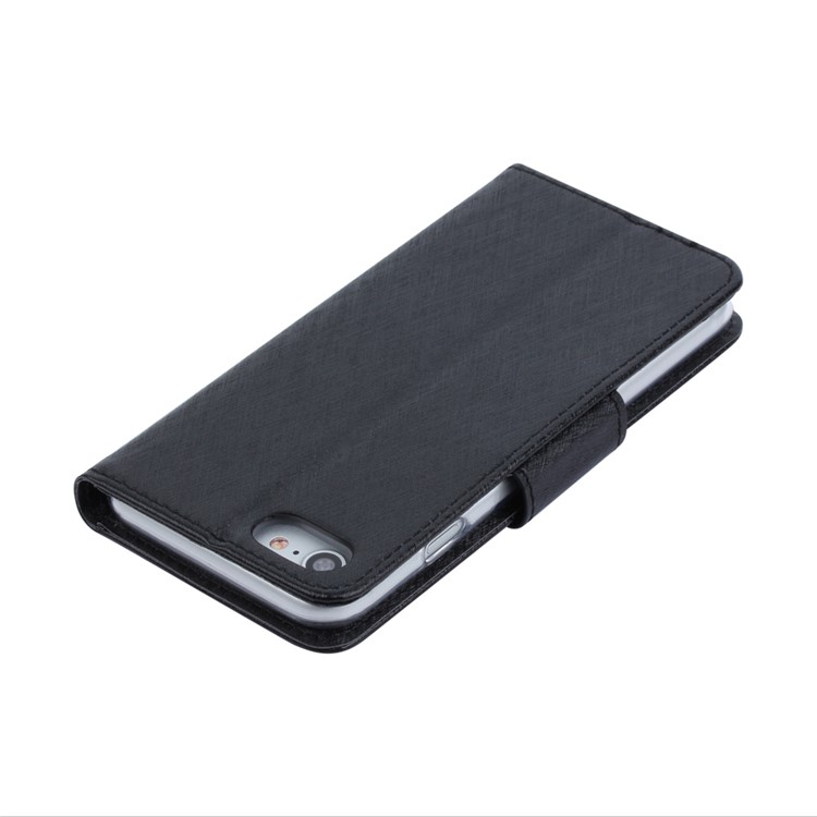 XIEKE Moon Poem Wallet Phone Cover for iPhone 7 with Stand - Black-5