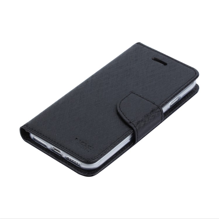 XIEKE Moon Poem Wallet Phone Cover for iPhone 7 with Stand - Black-6