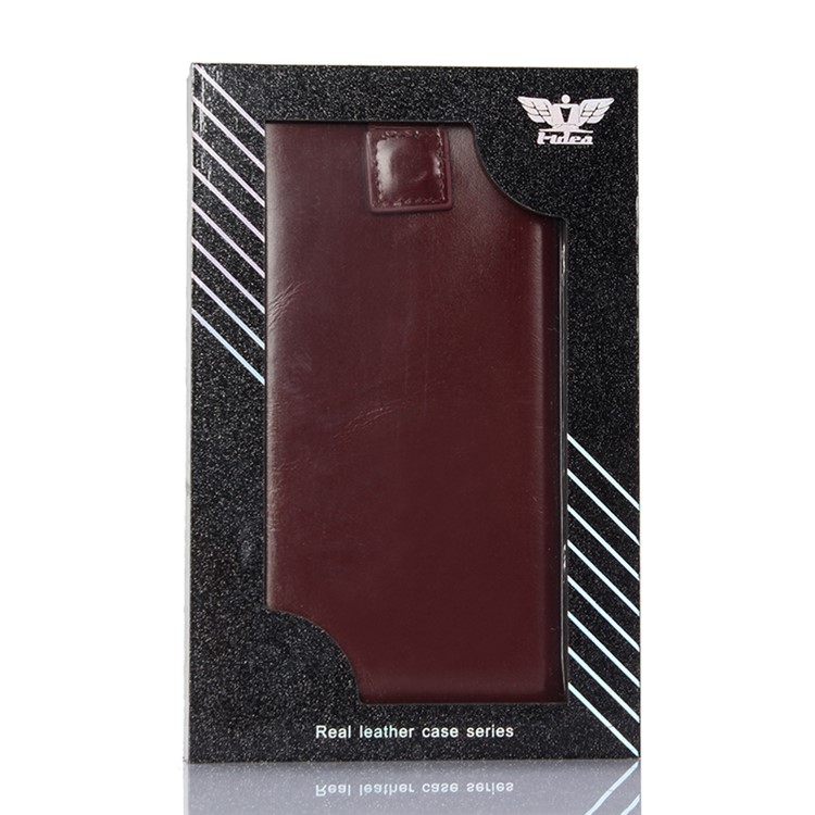 I-IDEA Universal Genuine Leather Wallet Pouch Case with Card Slots for iPhone 7 6s 6 4.7 inch - Black-7