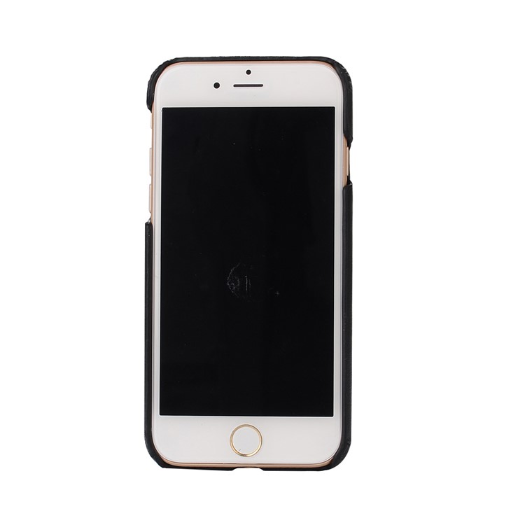 Multi-slot Leather Coated PC Hard Mobile Phone Case for iPhone 7 Plus - Black-3