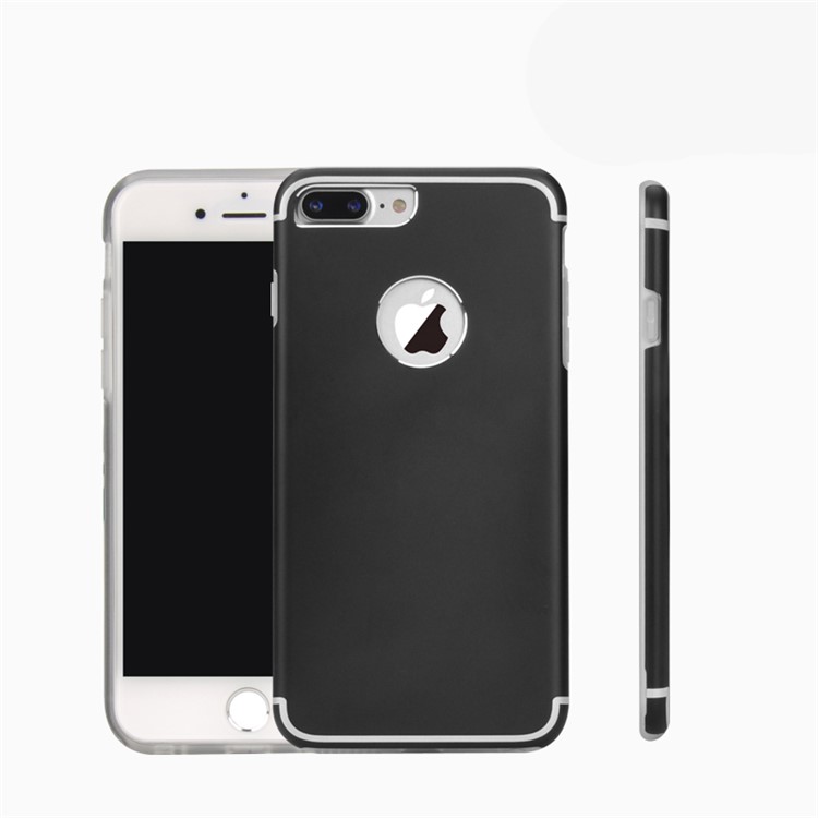 YED Defender Series Drop-proof Metal + TPU Phone Case for iPhone 7 Plus 5.5 - Black-1
