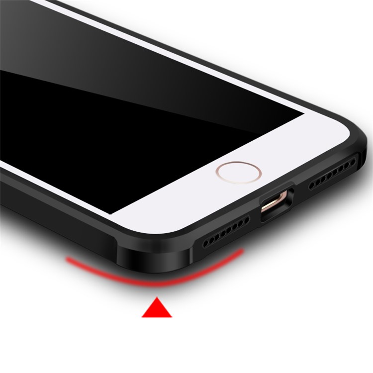 Embossment Wrapped Edges TPU Phone Case for iPhone 7 Plus 5.5 - Less Is More-3