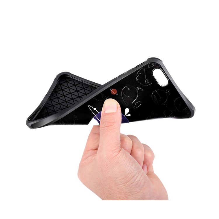 Wrapped Edges Embossment TPU Case for iPhone 7 4.7 inch - Less Is More-2