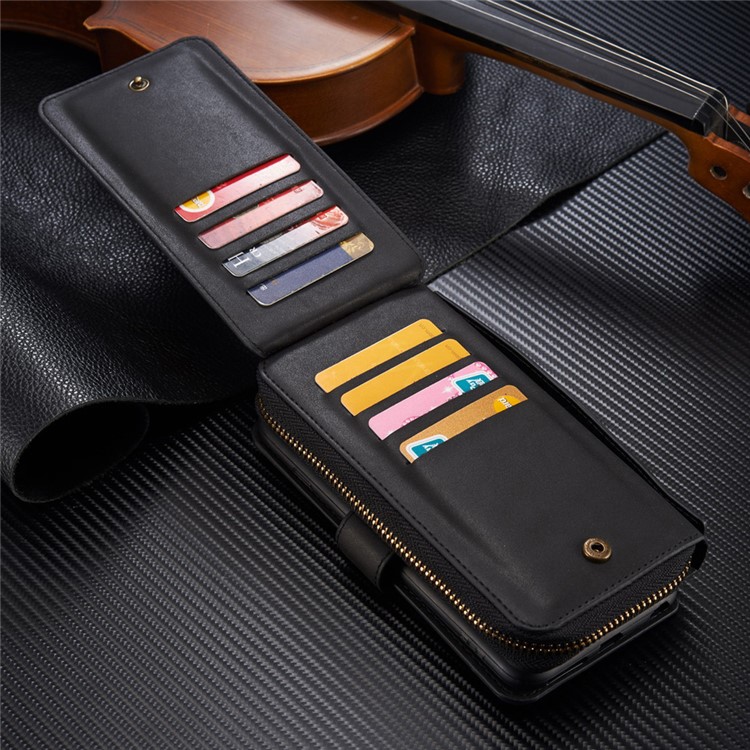 BRG Multi-slot Wallet Detachable Cell Phone Case for iPhone 6s Plus / 6 Plus with Stand and Handle - Black-4