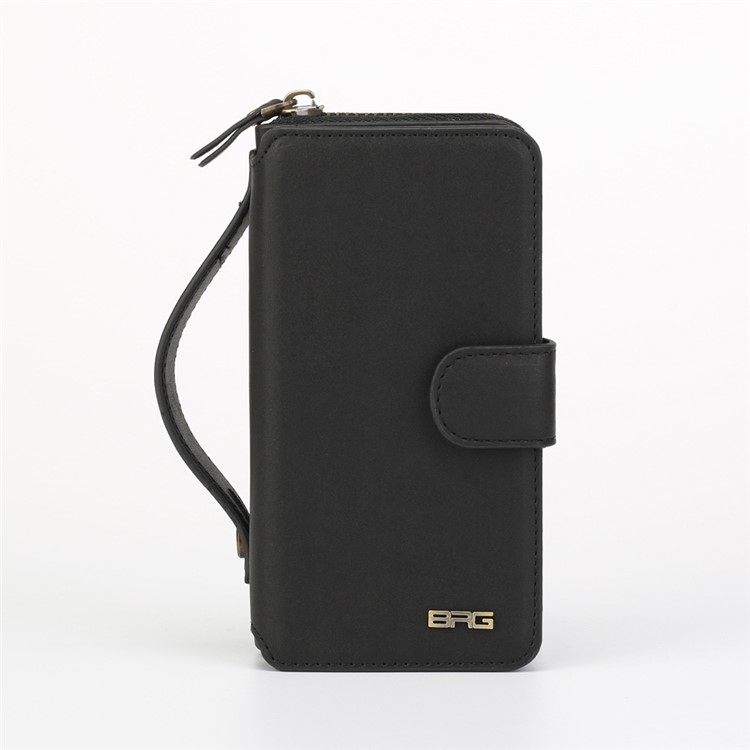 BRG Multi-slot Wallet Detachable Cell Phone Case for iPhone 6s Plus / 6 Plus with Stand and Handle - Black-5