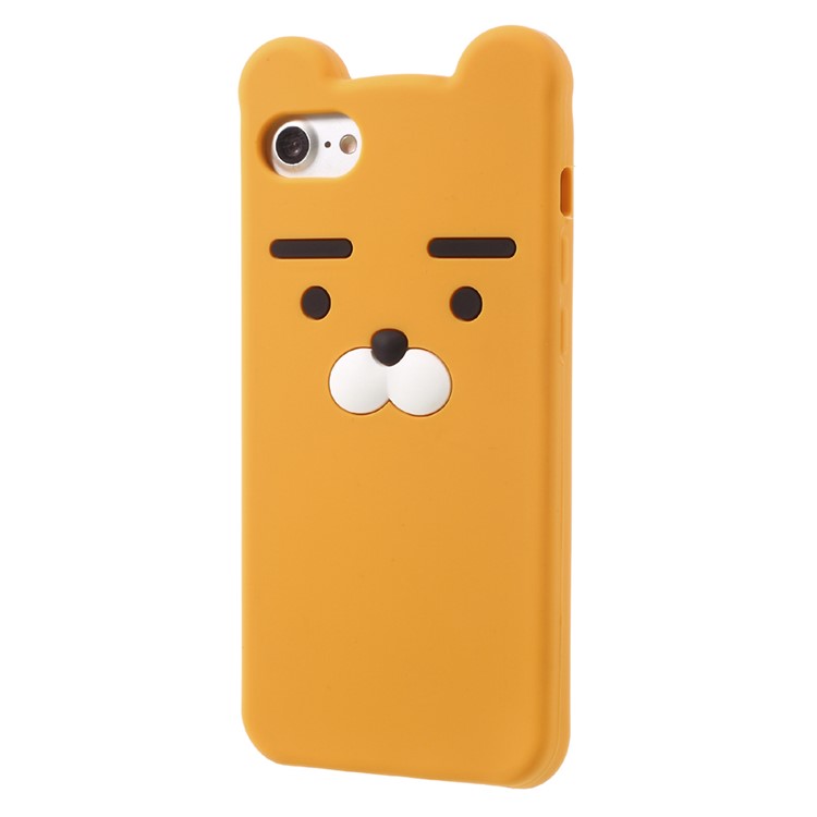 3D Cute Cartoon Silicone Protective Mobile Phone Case for iPhone 7 4.7 inch - Orange-2