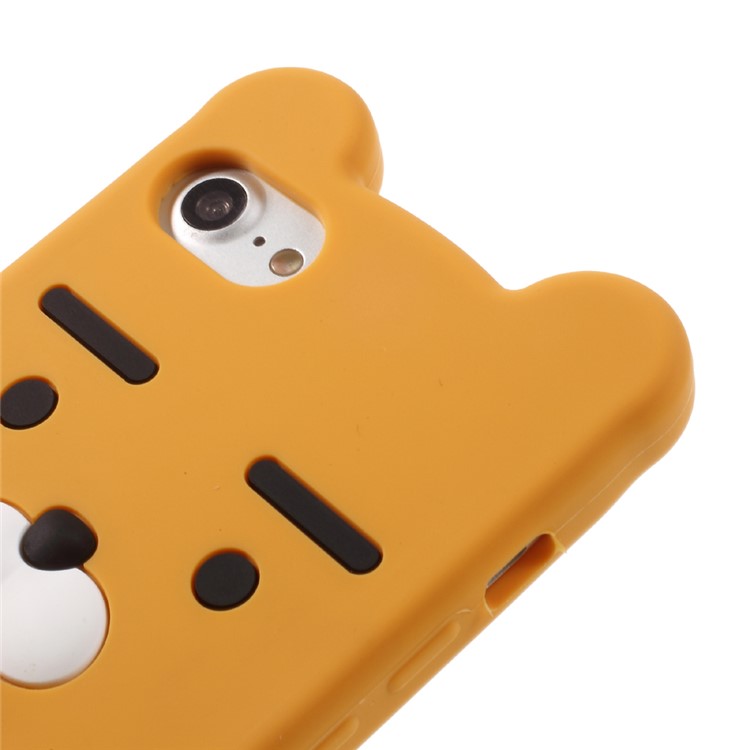 3D Cute Cartoon Silicone Protective Mobile Phone Case for iPhone 7 4.7 inch - Orange-4