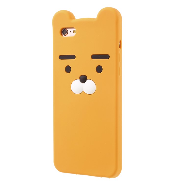 3D Cute Cartoon Silicone Protective Cell Phone Case for iPhone 6s 6 - Orange-2
