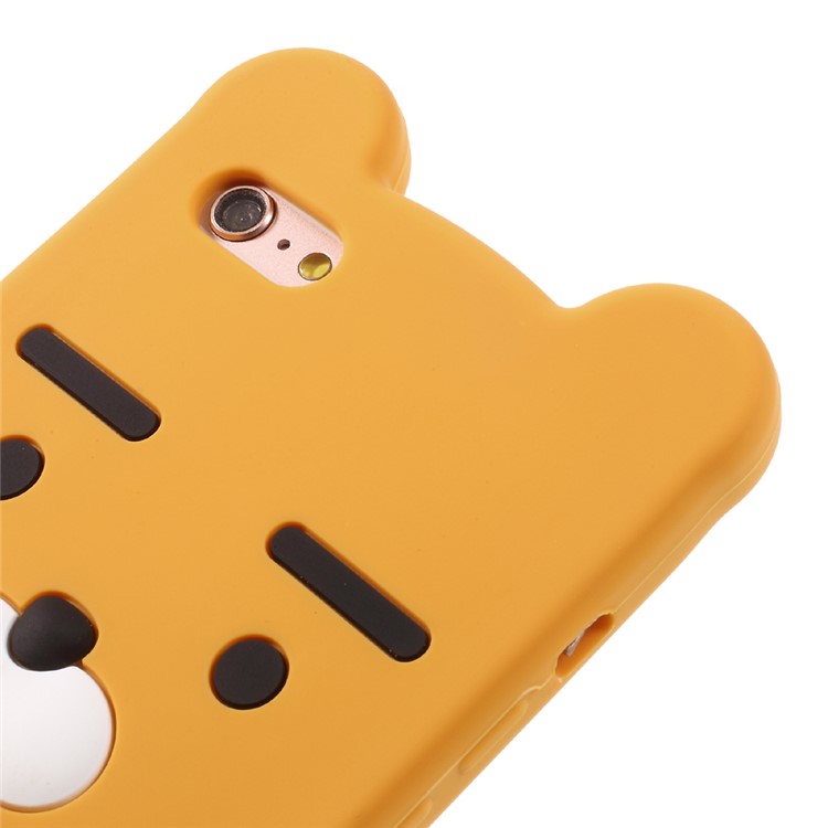 3D Cute Cartoon Silicone Protective Cell Phone Case for iPhone 6s 6 - Orange-5