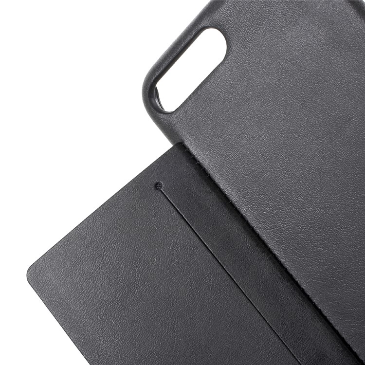 2-in-1 Button Closure Zippered Wallet Leather Cell Phone Case for iPhone 7 Plus 5.5 inch - Black-17