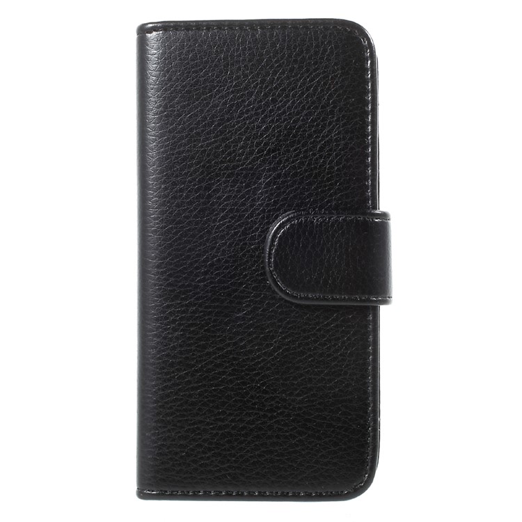 Litchi Texture Leather Wallet Cell Phone Case with Belt Clip for iPhone 7 4.7 inch - Black-2